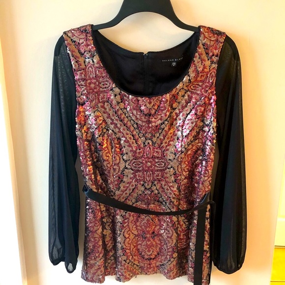 Helene Blake Sequin Blouse - Picture 3 of 9